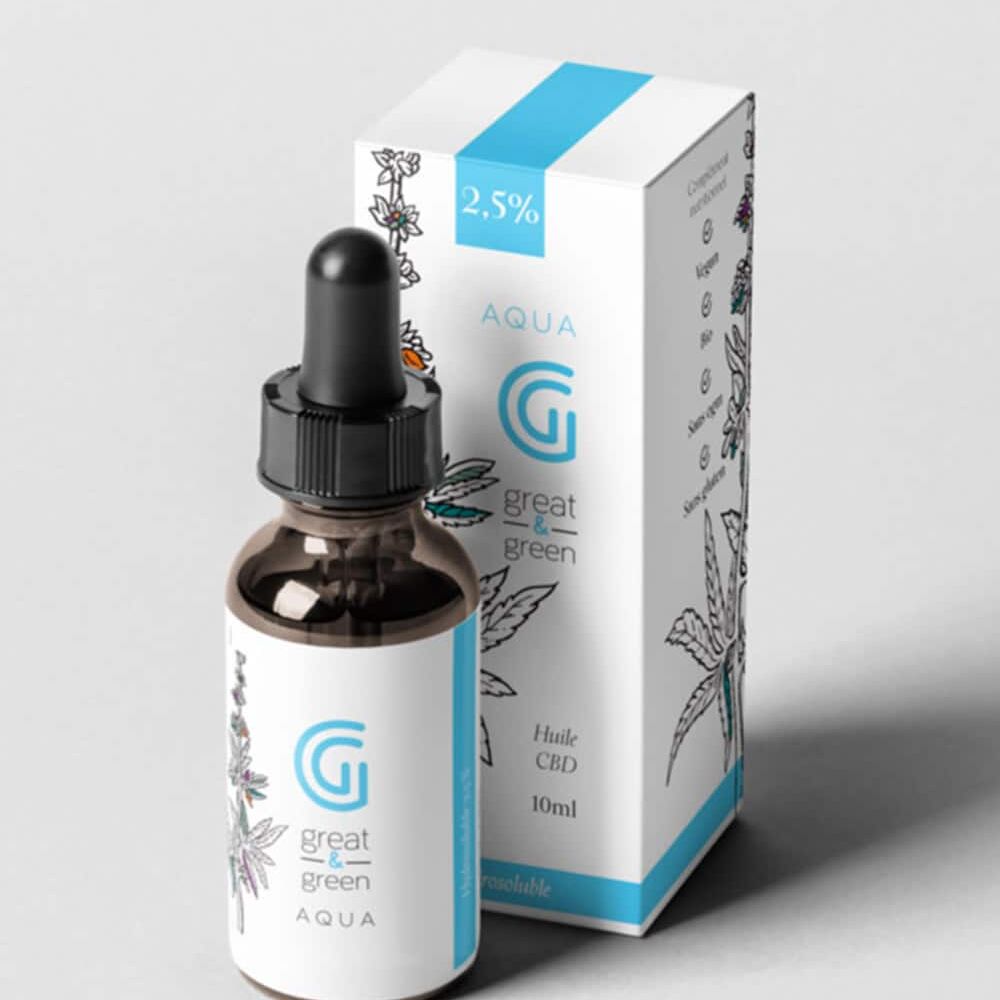 Aqua technologie micellaire cbd hydrosoluble- Great and Green CBD shop