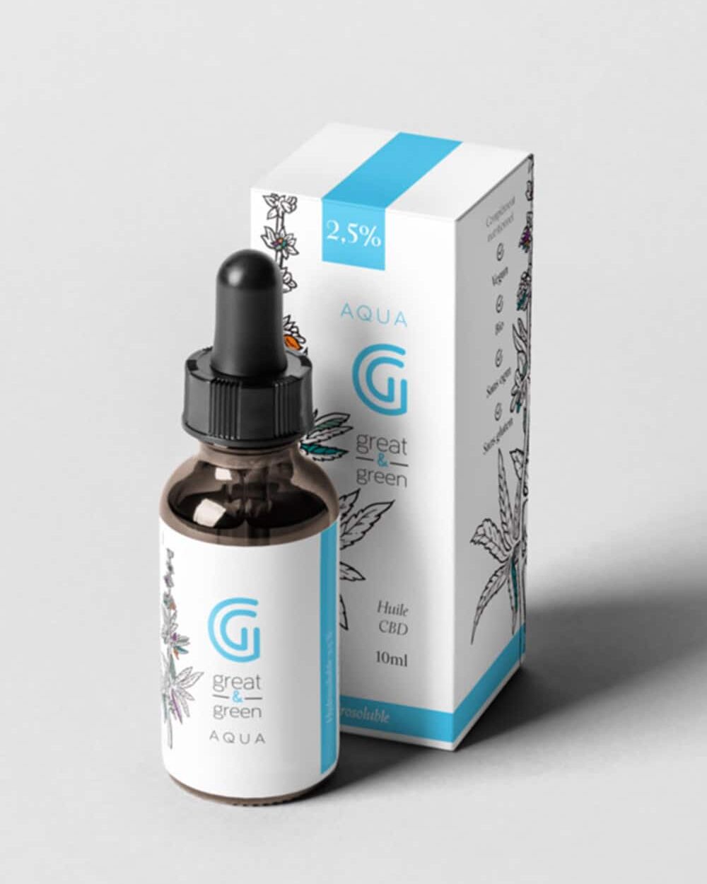 Aqua technologie micellaire cbd hydrosoluble- Great and Green CBD shop