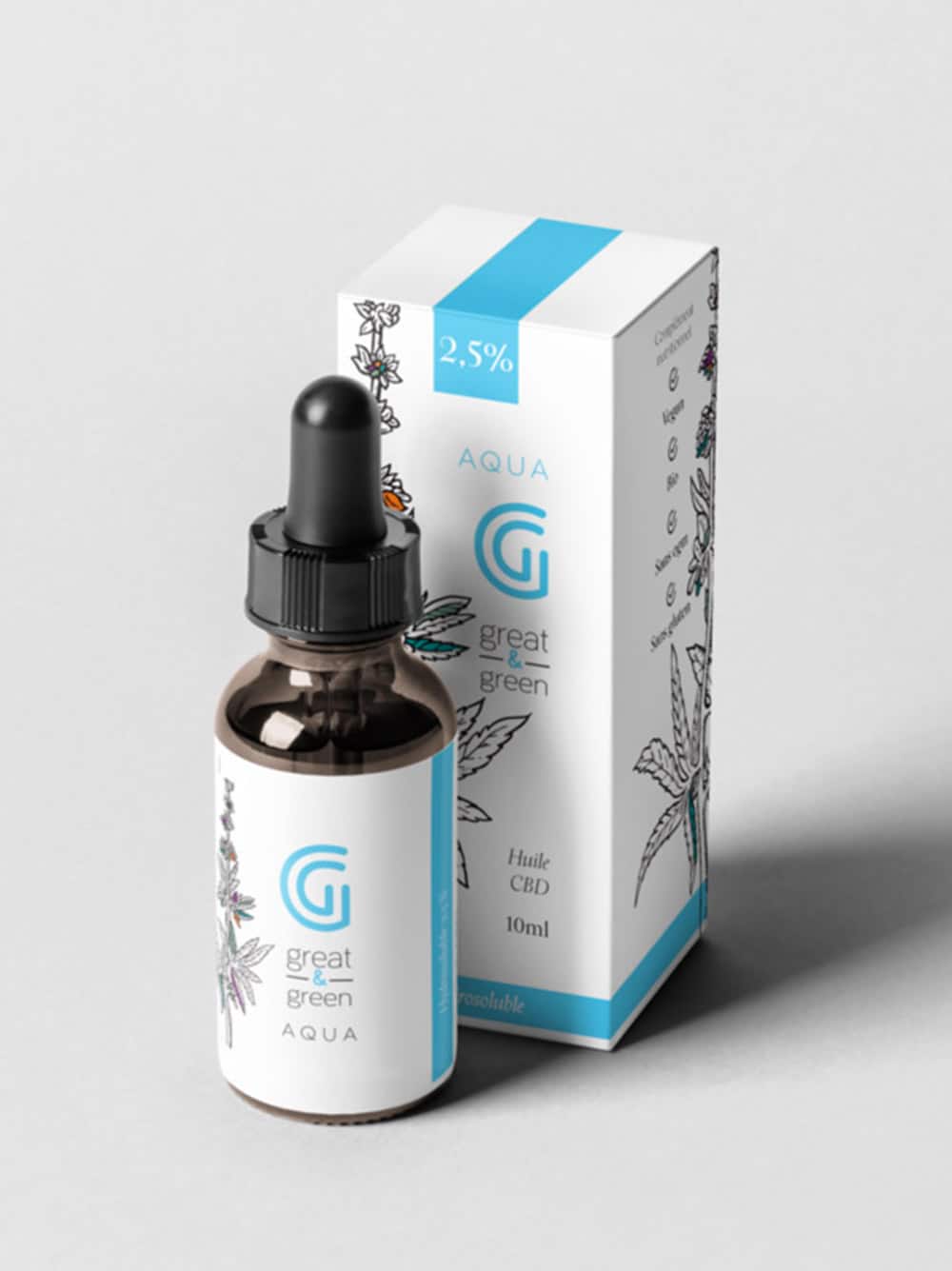 Aqua technologie micellaire cbd hydrosoluble- Great and Green CBD shop