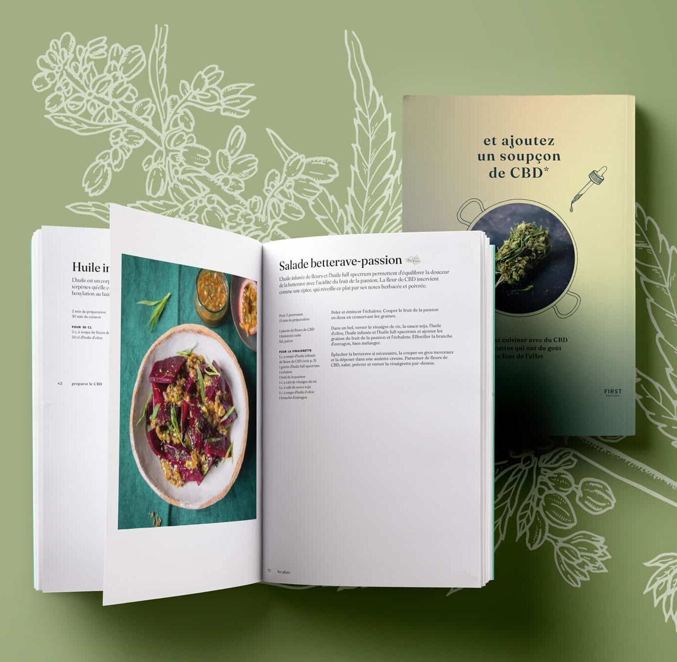 déguster le CBD - livre cuisine et cbd - Great and Green CBD Shop