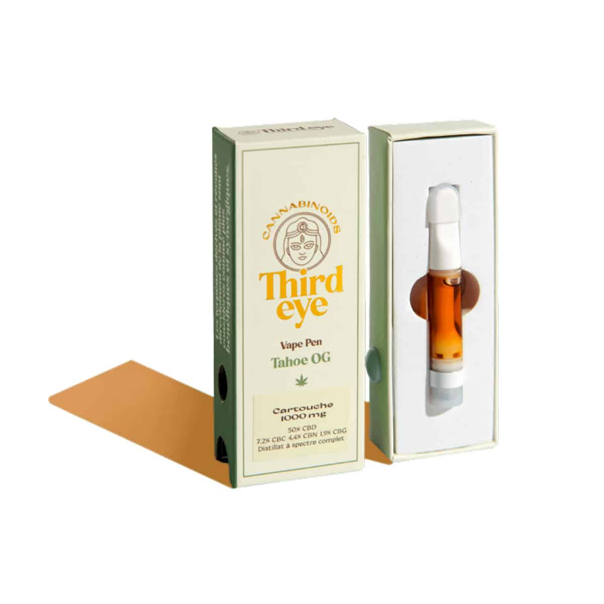 cartouche CBD -vape-pen- tahoe -og- great and green